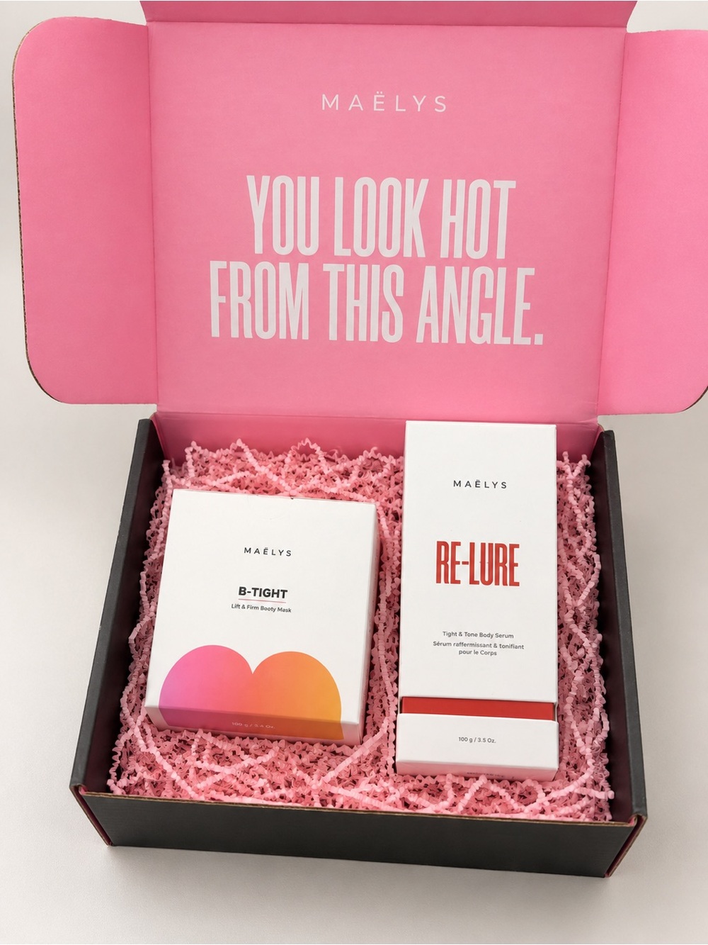 MAËLYS B-TIGHT + RE-LURE Body Care Bundle NIB Sealed $121 Value